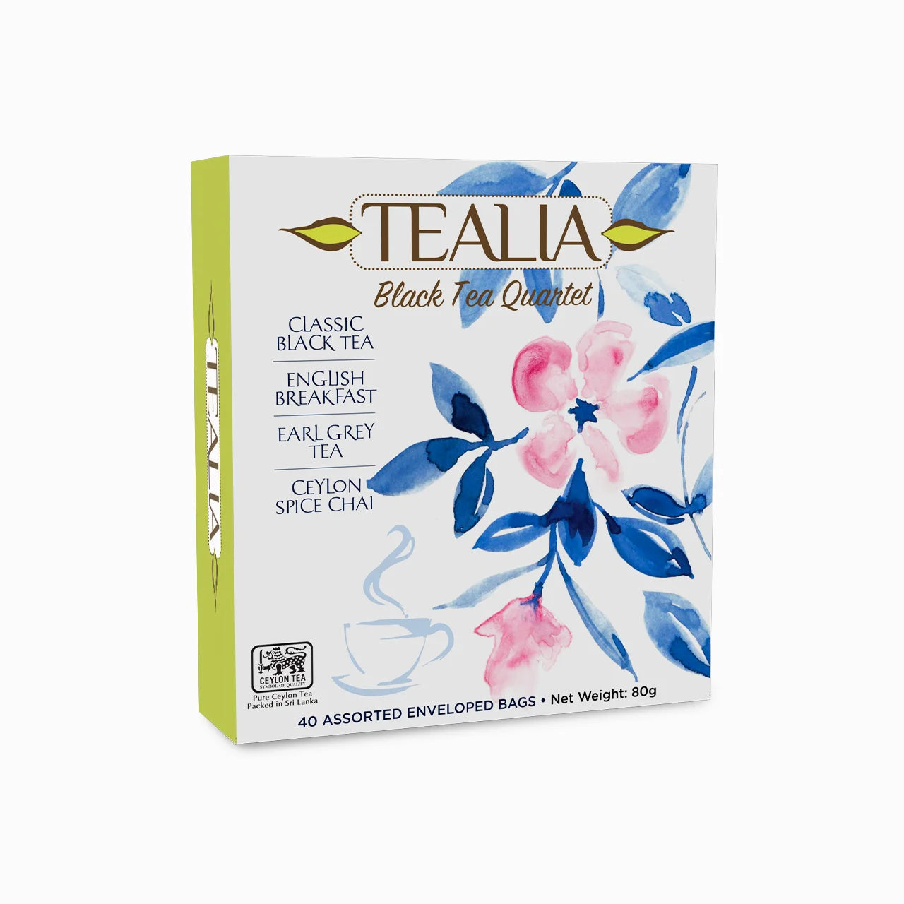 Presentation Box Black Tea Quartet - 40 Enveloped Tea Bags