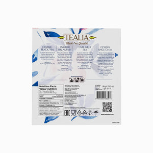 Presentation Box Black Tea Quartet - 40 Enveloped Tea Bags