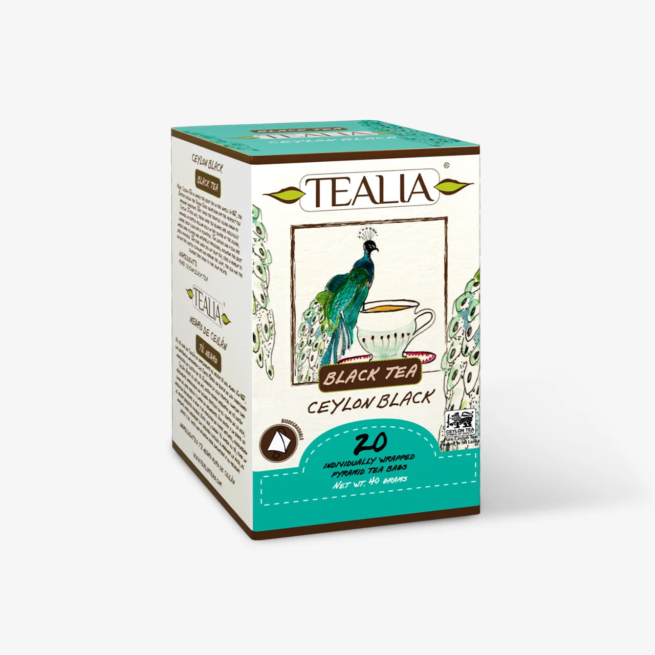 Thé noir de Ceylan (20 sachets pyramidaux enveloppés)