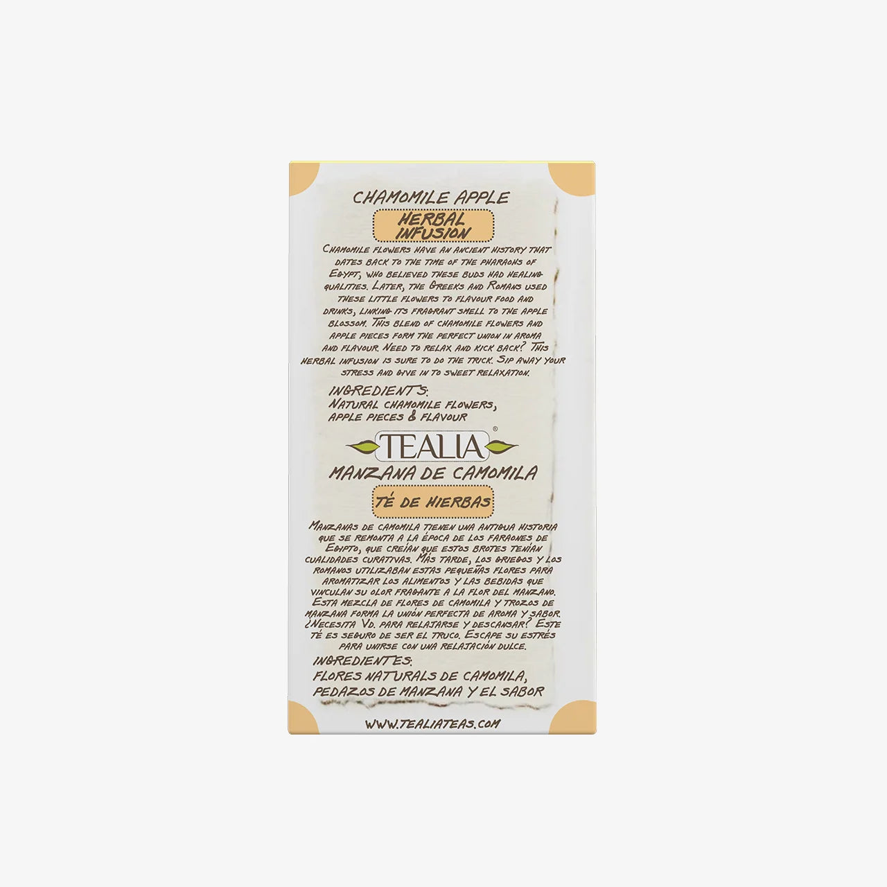 Chamomile Apple (20 Pyramid Envelope Sachets)