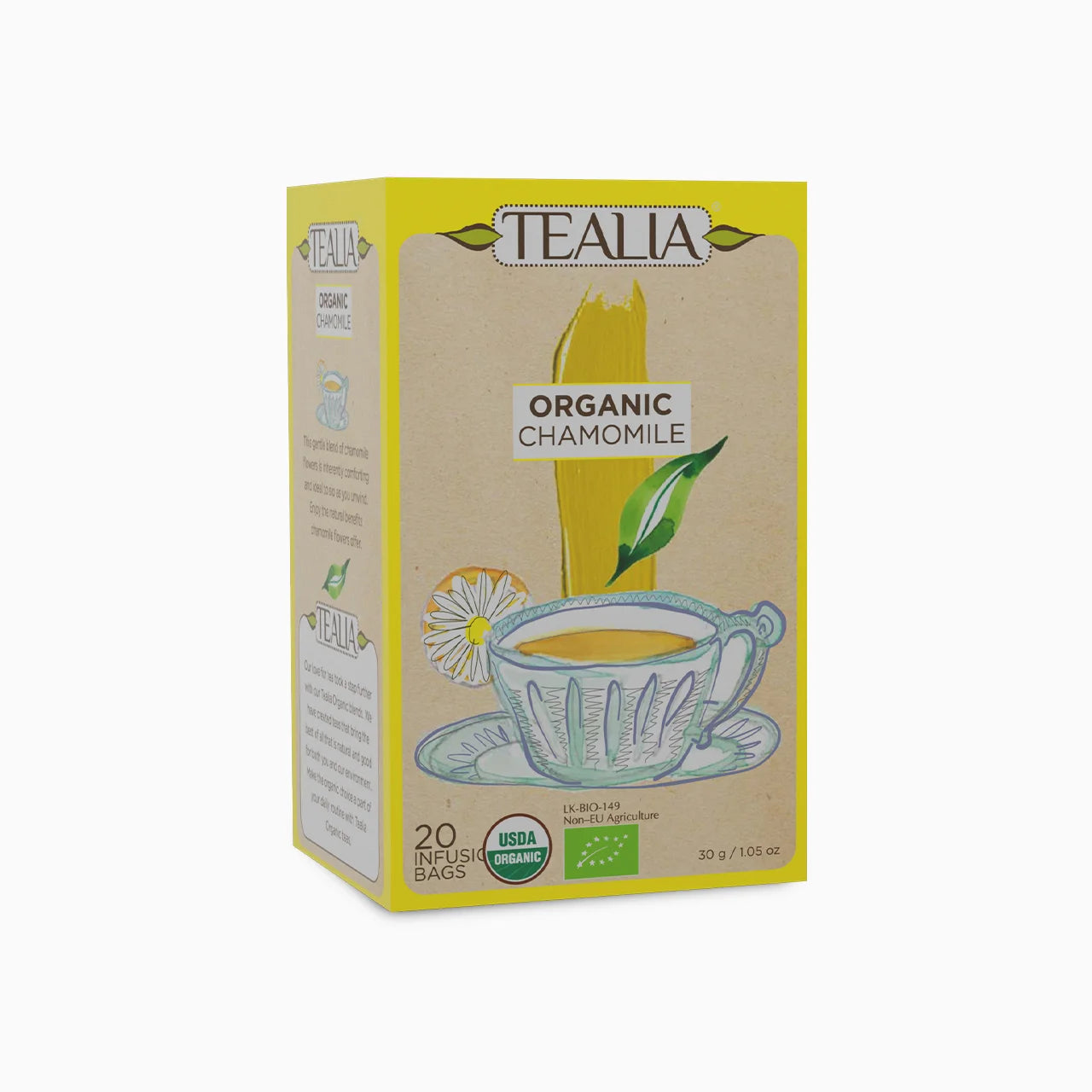 Organic Chamomile (20 Envelope Tea Bags)
