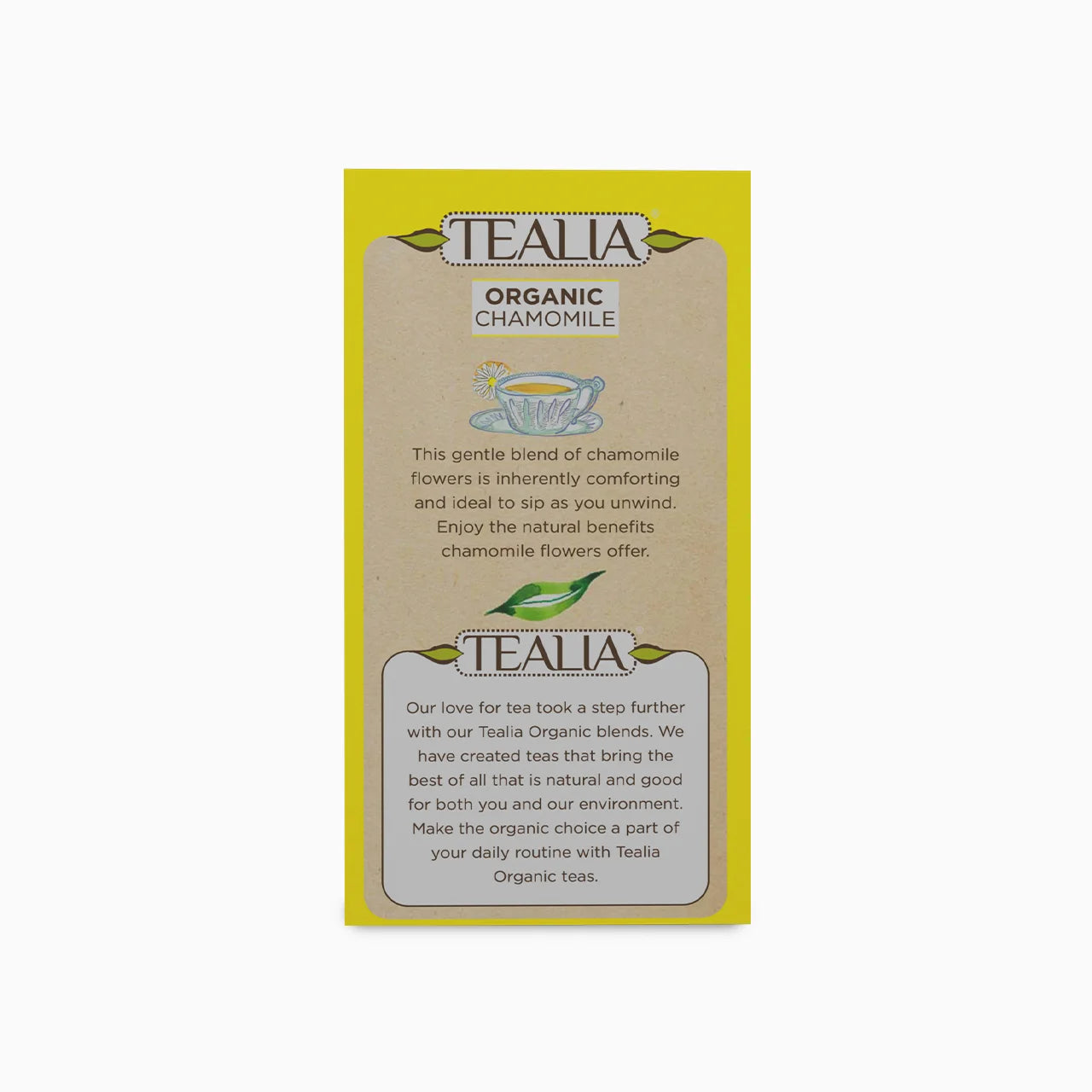 Organic Chamomile (20 Envelope Tea Bags)