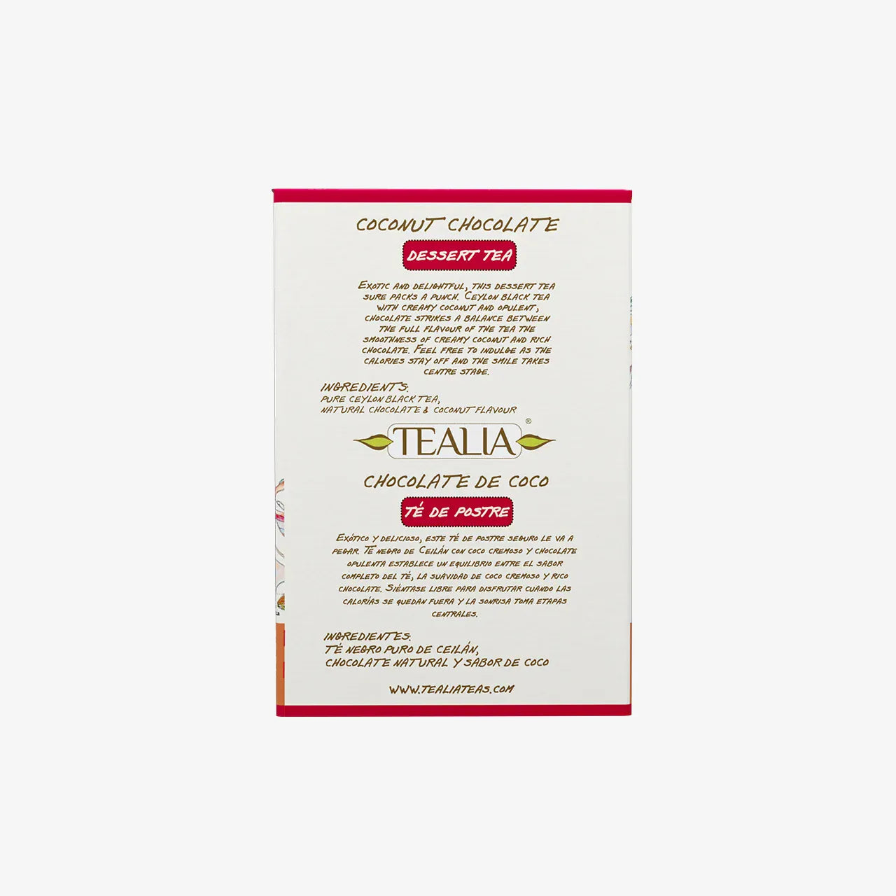 Coconut Chocolate (20 Pyramid Envelope Sachets)