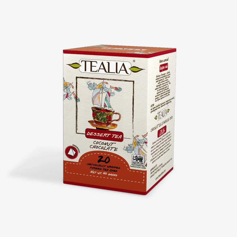 Chocolat à la noix de coco (20 sachets pyramidaux)