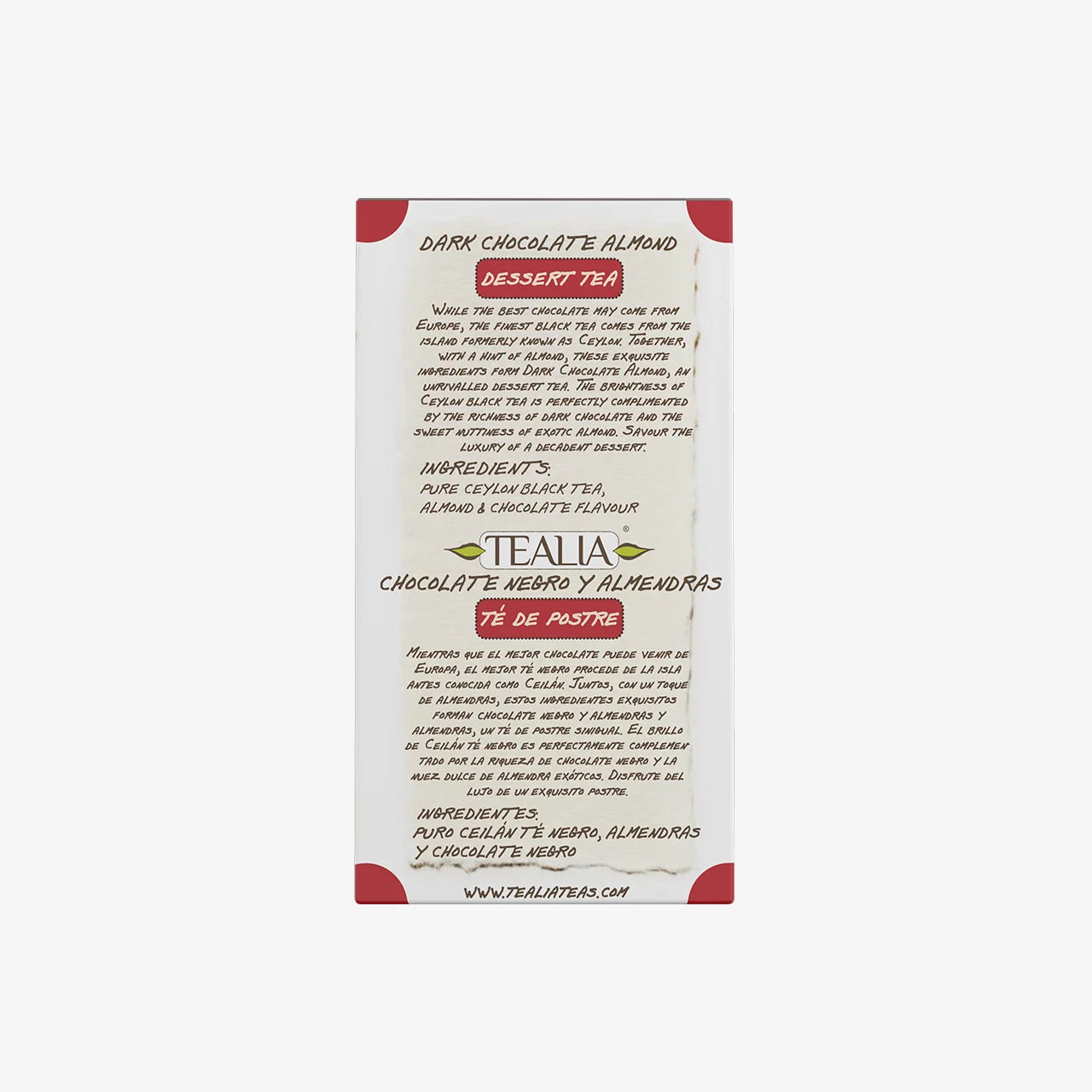 Dark Chocolate Almond (20 Pyramid Tea Bags)