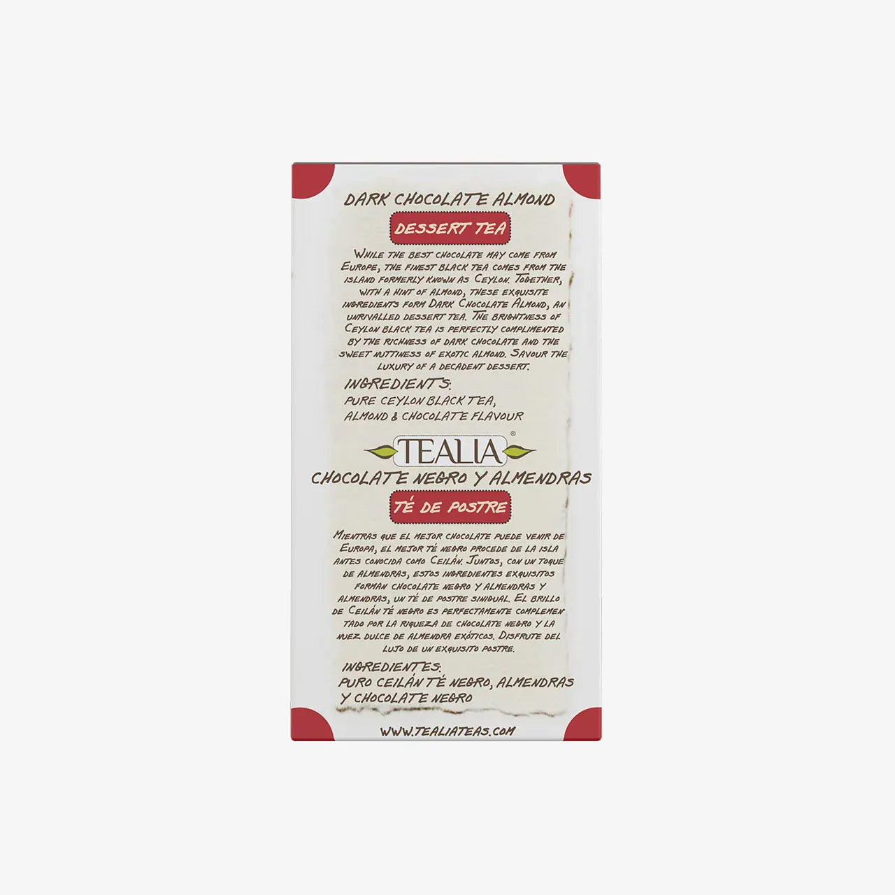 Dark Chocolate Almond (20 Pyramid Tea Bags)