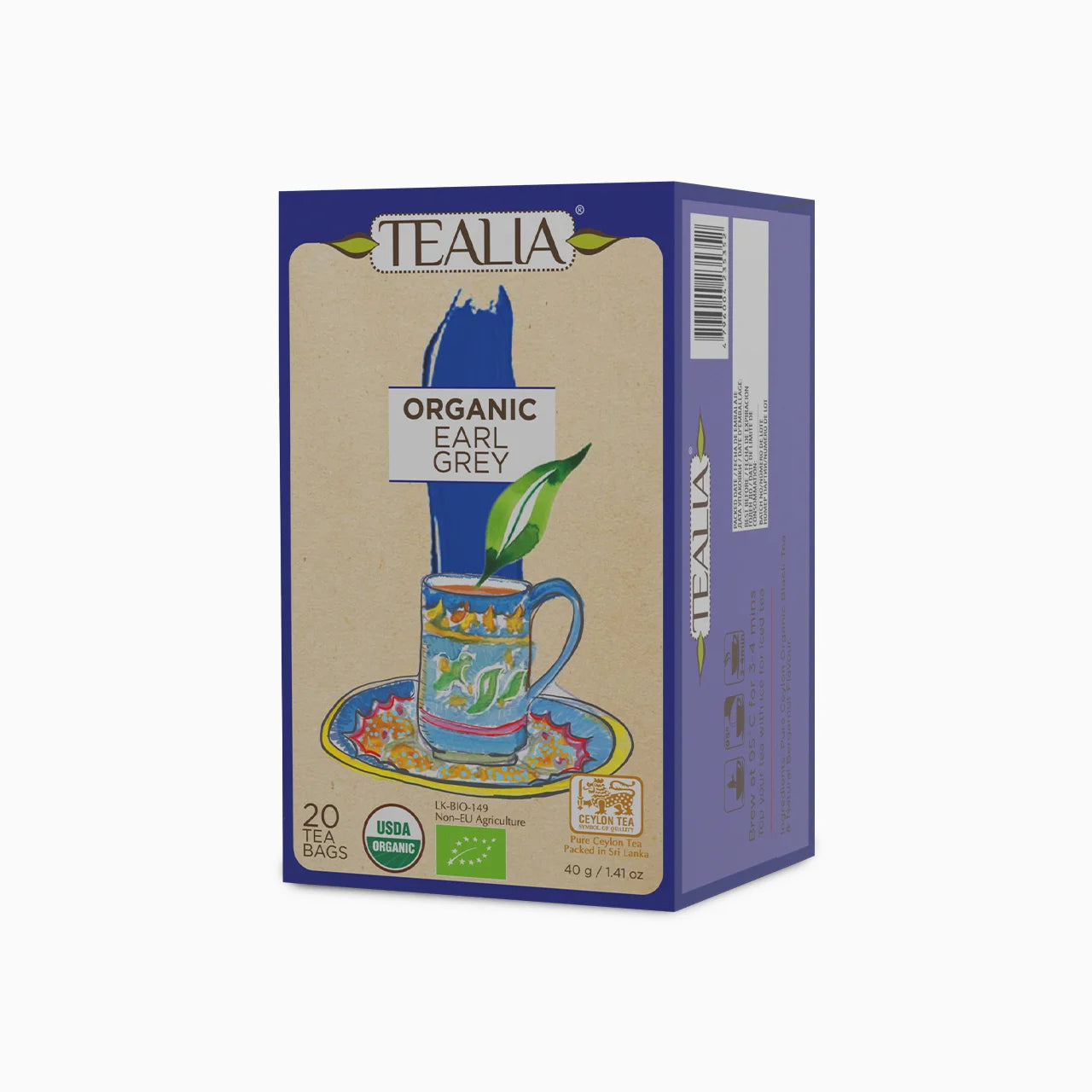 Organic Earl Grey (20 Envelope Tea Bags)