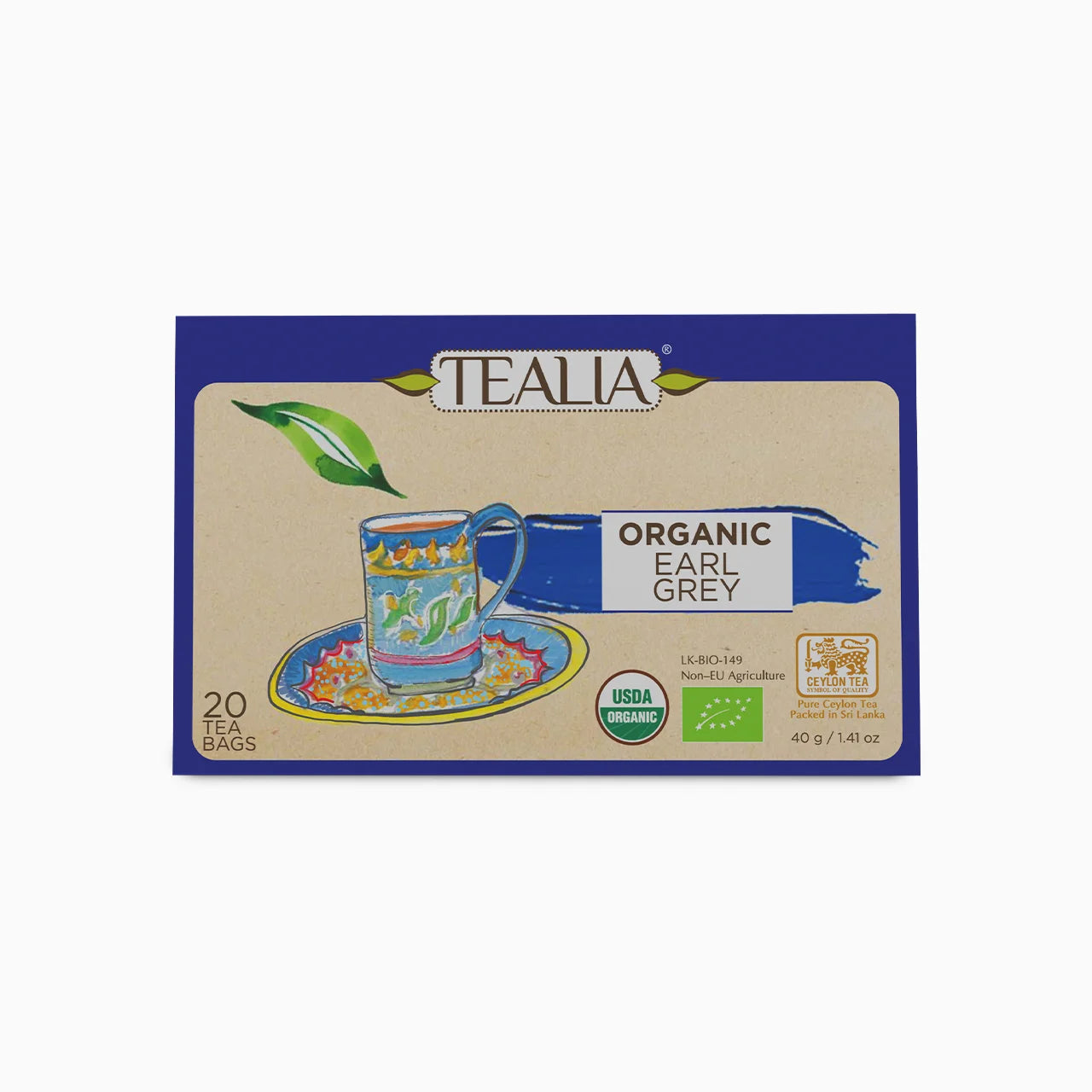 Organic Earl Grey (20 Envelope Tea Bags)