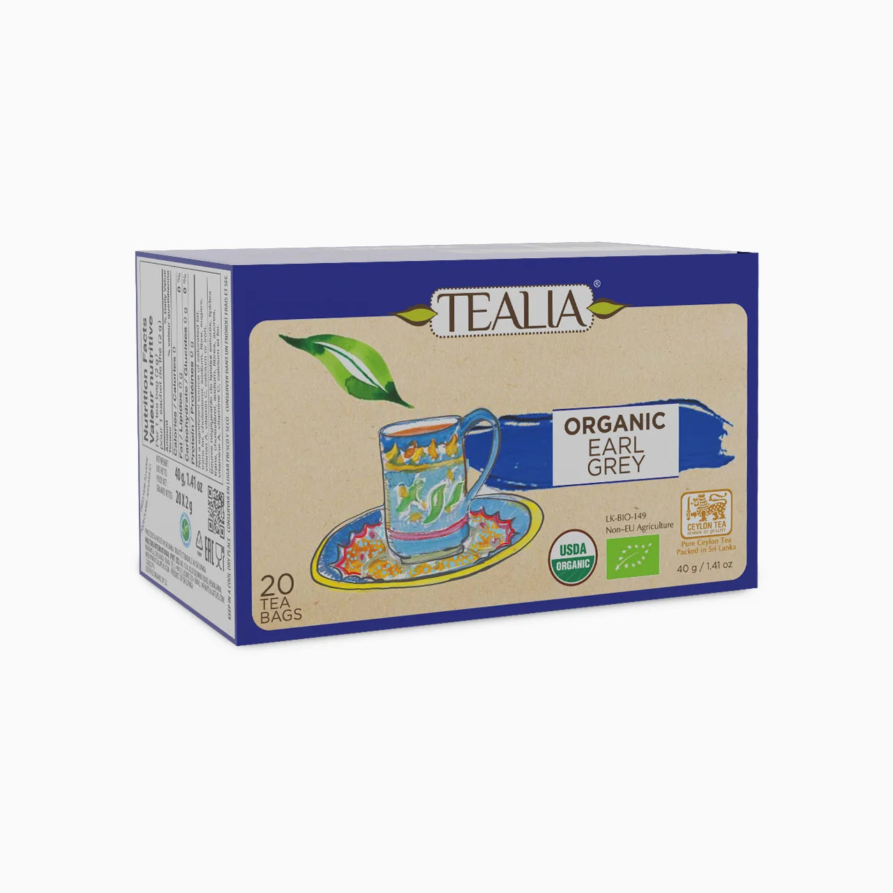Organic Earl Grey (20 Envelope Tea Bags)