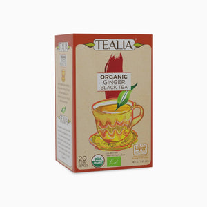 Organic Black Tea with Ginger (20 Envelope Tea Bags)