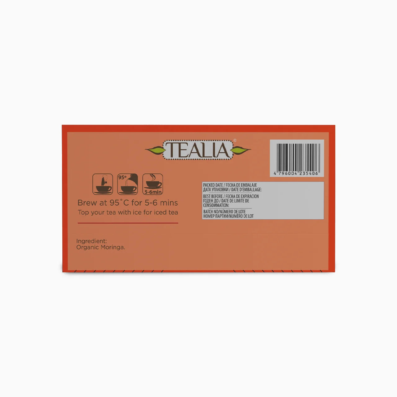 Organic Black Tea with Ginger (20 Envelope Tea Bags)