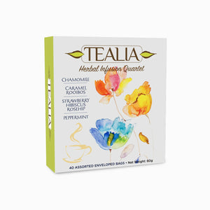 Presentation Box Herbal Tea Quartet - 40 Enveloped Tea Bags