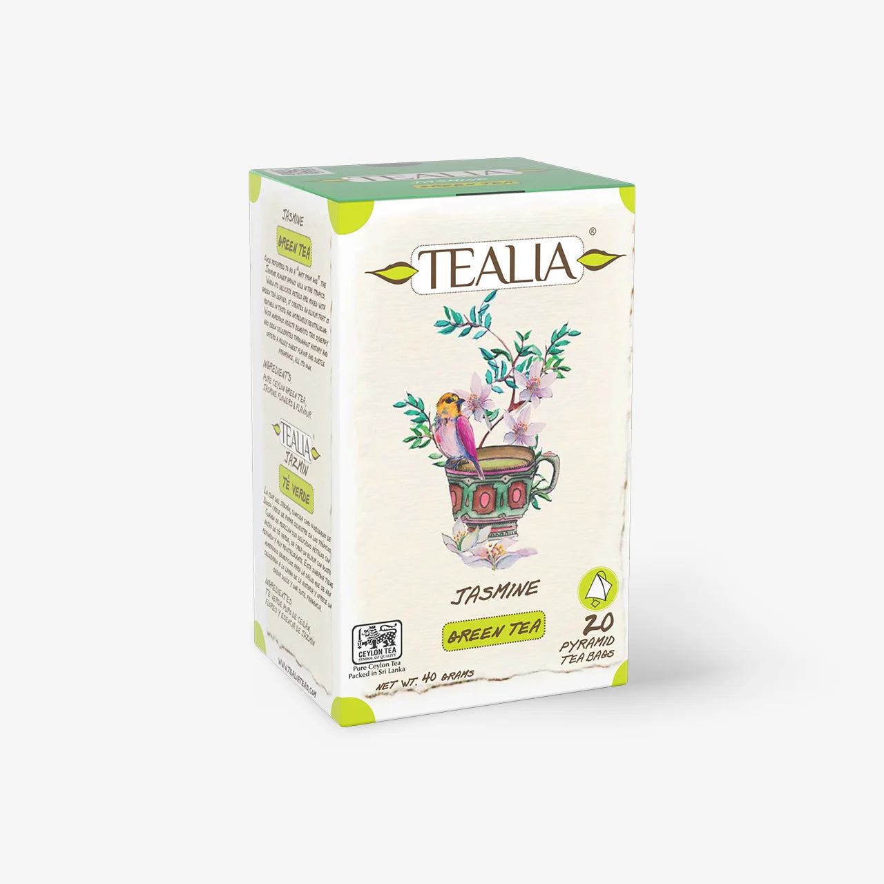 Thé vert au jasmin (20 sachets pyramidaux)