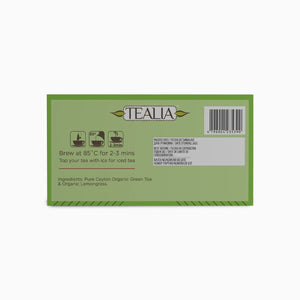 Organic Lemongrass Green Tea (20 Envelope Tea Bags)