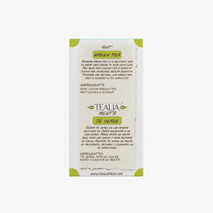 Mint Green Tea (20 Pyramid Tea Bags)