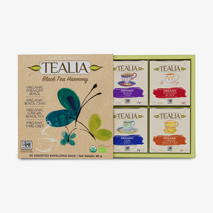 Tealia Organic Black Tea Box - 4 blends x 10 TB
