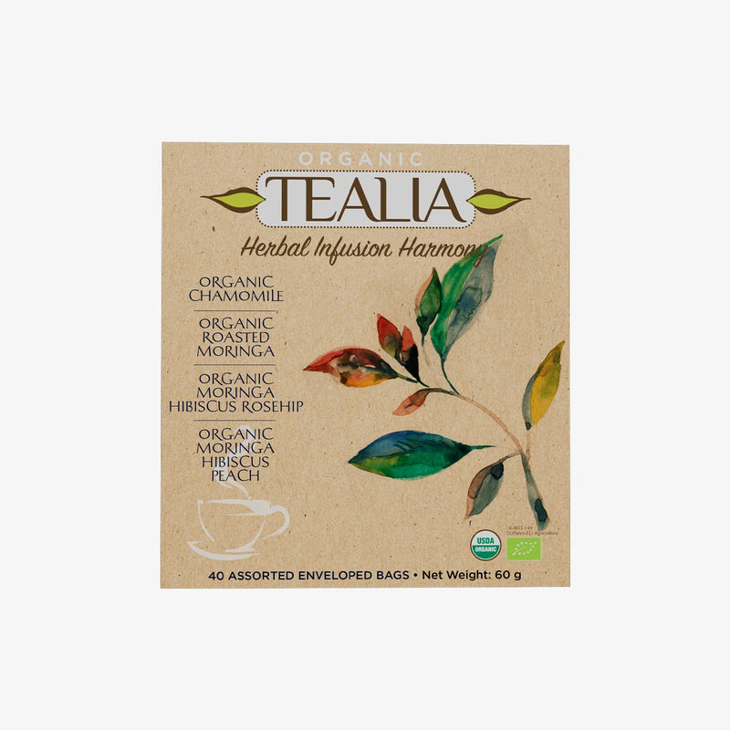 Tealia Organic Herbal Tea Box - 4 blends x 10 TB