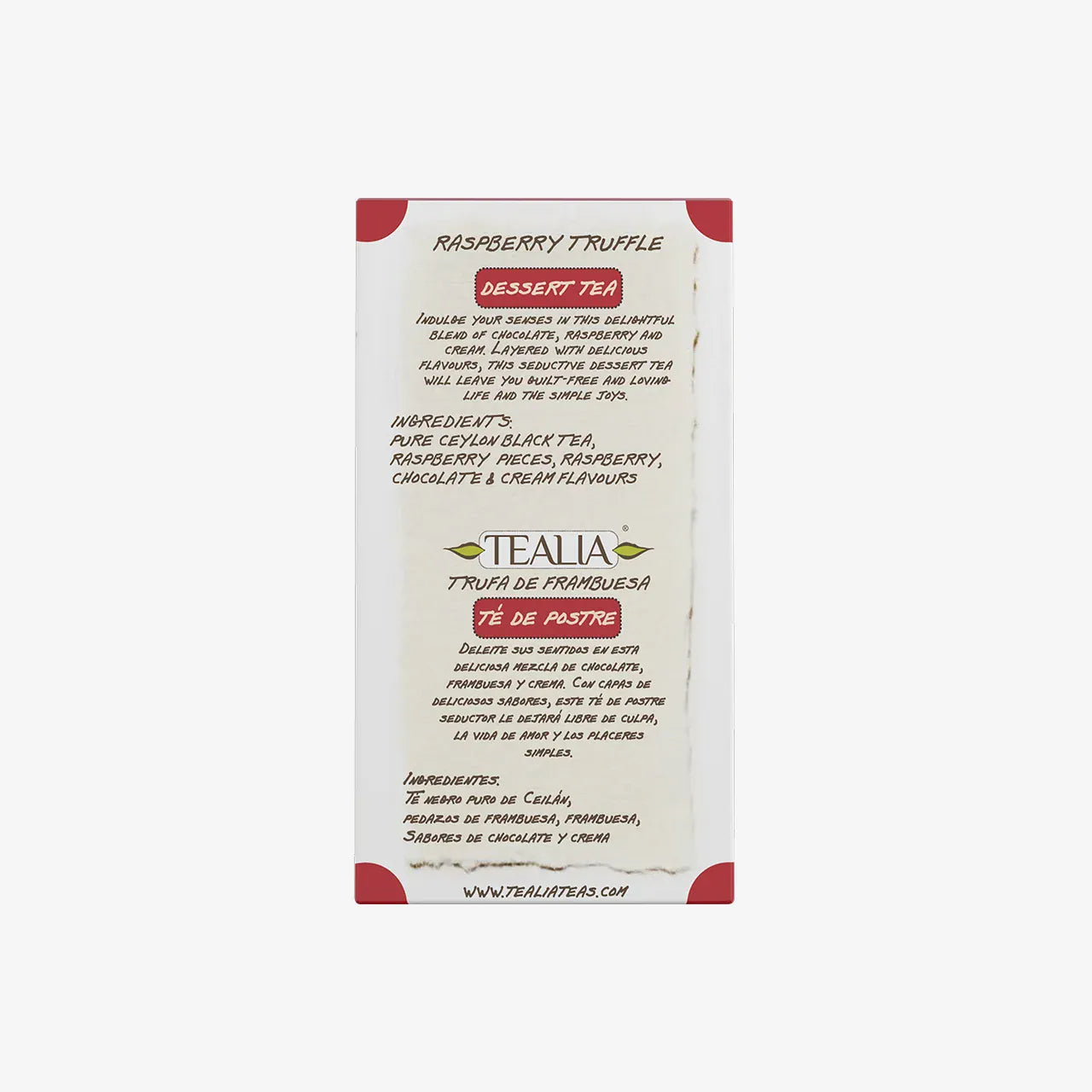 Raspberry Truffle (20 Pyramid Tea Bags)