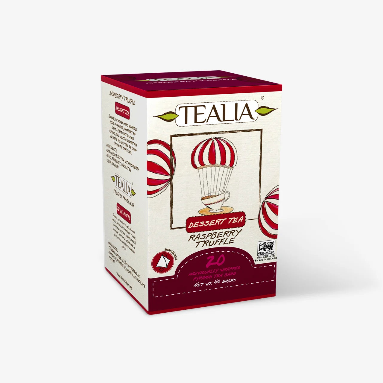 Truffes à la framboise (20 sachets emballés)
