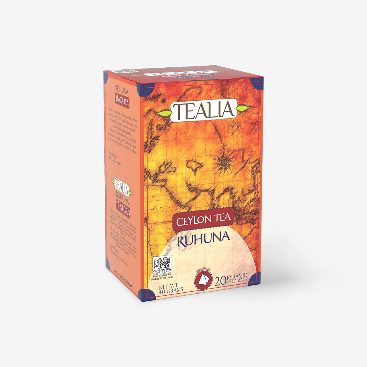 Ceylon Regional Tea - Ruhuna (20 Pyramid Tea Bags)
