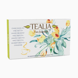 Presentation Box Tea Ensemble - 80 Enveloped Tea Bags