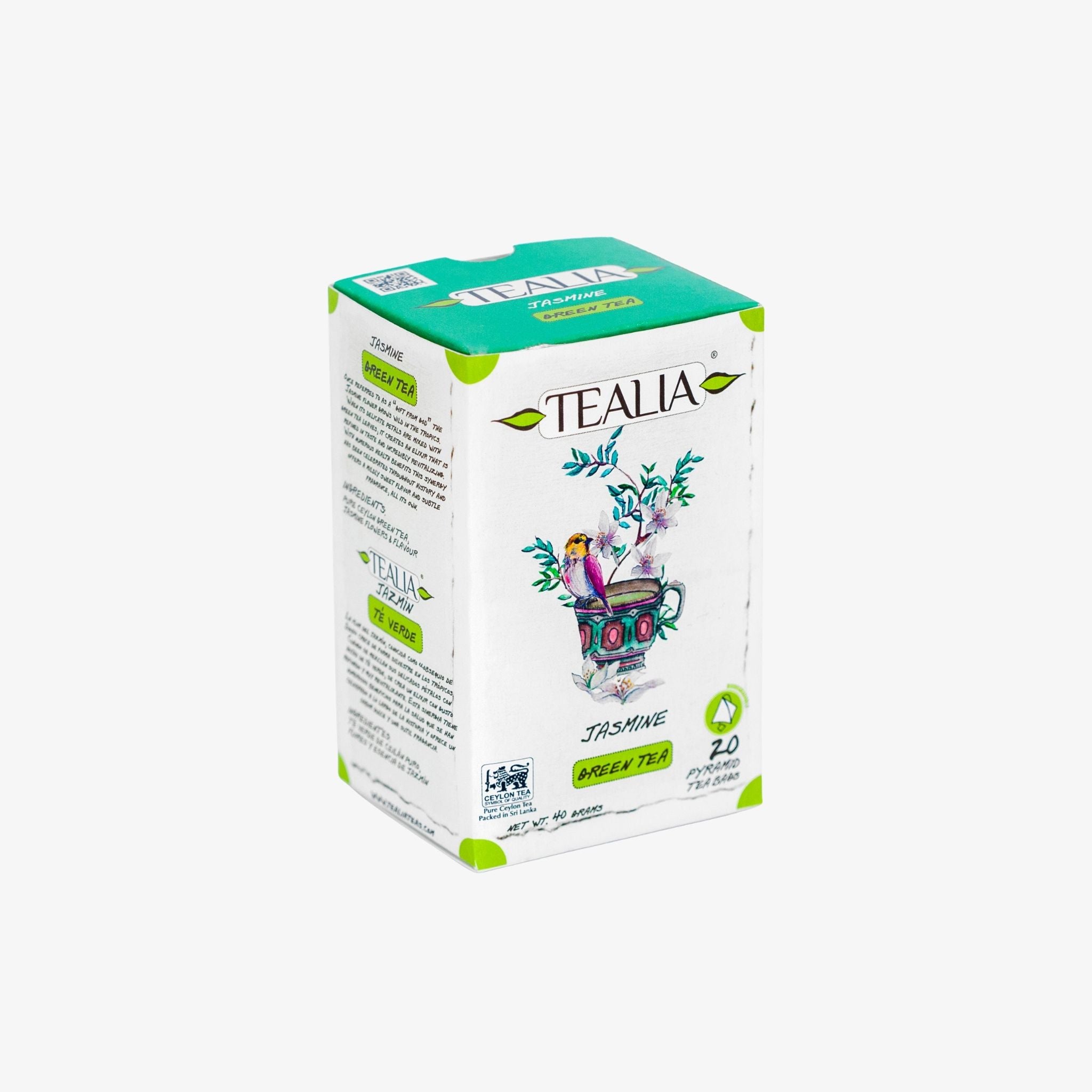 Thé vert au jasmin (20 sachets pyramidaux)